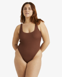 5 Summer Higher - Maillot de bain une pi&egrave;ce pour Femme Marron UBJX100215 Billabong