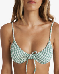 5 Wave Check - Bikinioberteil mit mittlerer Bedeckung für Frauen Grün UBJX300679 Billabong