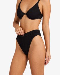 6 Summer High Maui Rider Pant- Skimpy Coverage Bikini Bottoms for Women Noir UBJX400601 Billabong