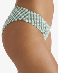 3 Wave Check - Medium Coverage Bikini Bottoms for Women Green UBJX400618 Billabong