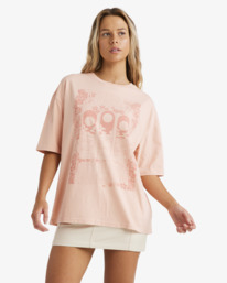 0 Moon Kiss - T-shirt de manga curta para Mulher Pink UBJZT00454 Billabong