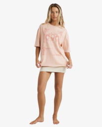 1 Moon Kiss - T-Shirt à manches courtes pour Femme Rose UBJZT00454 Billabong