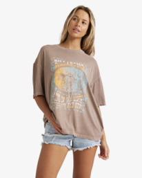 0 Walk With Me - Camiseta de manga corta para Mujer Marron UBJZT00457 Billabong