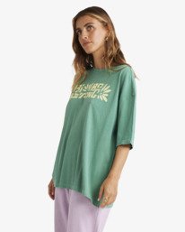 3 Highest Tide - Short Sleeves T-Shirt for Women Green UBJZT00500 Billabong