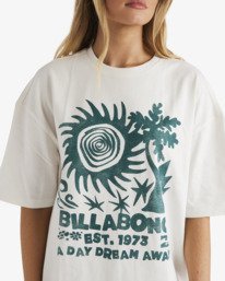 4 Electric Feeling - Short Sleeve T-Shirt for Women White UBJZT00510 Billabong