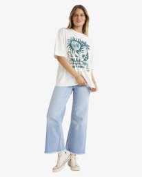 1 Electric Feeling - Short Sleeve T-Shirt for Women White UBJZT00510 Billabong