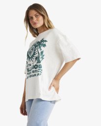 3 Electric Feeling - Short Sleeve T-Shirt for Women White UBJZT00510 Billabong
