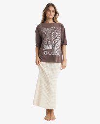 1 Winter Nights - Short Sleeve T-Shirt for Women Marrom UBJZT00512 Billabong