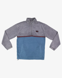 5 Space Lobster - Felpa pullover con mezza cerniera da Uomo Blue UBYFT00314 Billabong