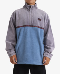 0 Space Lobster - Felpa pullover con mezza cerniera da Uomo Blue UBYFT00314 Billabong