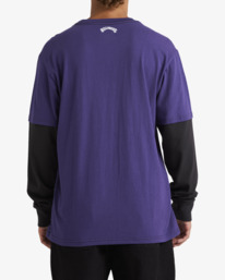 2 Terrys - Parte de cima de manga comprida para Homem Roxo UBYKT00156 Billabong