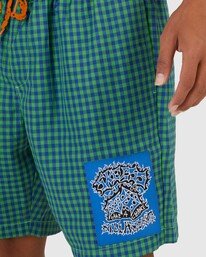 7 Skegss Painter - Elastische Shorts f&uuml;r M&auml;nner Gr&uuml;n UBYWS00118 Billabong