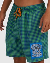 6 Skegss Painter - Elastische Shorts f&uuml;r M&auml;nner Gr&uuml;n UBYWS00118 Billabong
