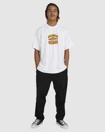 10 Skeggs Flamin - T-shirt pour Homme Blanc UBYZT00362 Billabong