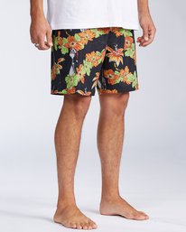 7 Grinch Aloha Layback 17" - Board Shorts for Men Black V1LB03BIW0 Billabong