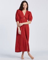 5 Run Wild - Vestido de medio largo para Mujer Naranja V3DR04BIW0 Billabong