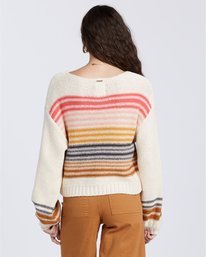 7 Seeing Stripes - Jersey cerrado para Mujer Blanco V3JP12BIW0 Billabong