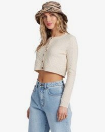 3 My Amor - Kurzer Cardigan für Frauen  V3JP14BIW0 Billabong