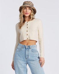 4 My Amor - C&aacute;rdigan corto para Mujer Blanco V3JP14BIW0 Billabong