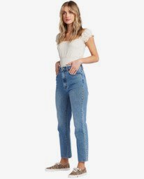 1 Kick Around - Straight Fit Jeans for Women  V3PN03BIMU Billabong