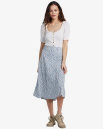 0 Wild And Free - Midi Skirt for Women  V3SK03BIMU Billabong