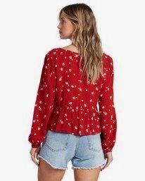 1 After Dark - Blusa a maniche lunghe da Donna  V3TP07BIW0 Billabong