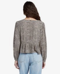 1 After Dark - Langarm-Bluse für Frauen  V3TP08BIW0 Billabong