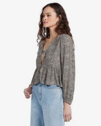 2 After Dark - Langarm-Bluse für Frauen  V3TP08BIW0 Billabong