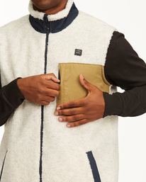 5 Adventure Division Canyon - Sleeveless Sherpa Body Warmer for Men  W1FL29BIP1 Billabong