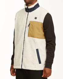 2 Adventure Division Canyon - Sleeveless Sherpa Body Warmer for Men  W1FL29BIP1 Billabong