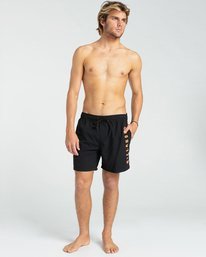 3 All Day Heritage Layback 16" - Schwimmshorts für Männer Schwarz W1LB13BIP1 Billabong