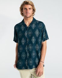 0 Sunday Vacay - Short Sleeve Shirt for Men Azul W1SH01BIP1 Billabong