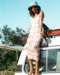 0 Warm Waves - Vestido midi para Mulher  W3DR65BIP1 Billabong