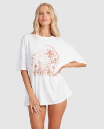 3 Rainbow Waves - T-shirt pour Femme Marron W3SS57BIP1 Billabong