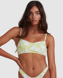 3 Sun Drenched Vintage - Top de bikini bralette para Mujer Verde W3ST90BIP1 Billabong