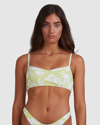4 Sun Drenched Vintage - Top de bikini bralette para Mujer Verde W3ST90BIP1 Billabong