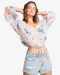 1 Honeymoon - Haut léger oversize pour Femme Marron W3TP01BIP1 Billabong