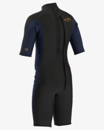1 2/2mm Absolute - Traje de surf de primavera con manga corta y cremallera en la espalda para Chicos Marron W42B51BIP1 Billabong