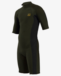 0 2/2mm Absolute - Traje de surf de primavera con manga corta y cremallera en la espalda para Chicos Marron W42B51BIP1 Billabong
