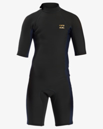 2 2/2mm Absolute - Traje de surf de primavera con manga corta y cremallera en la espalda para Chicos Marron W42B51BIP1 Billabong