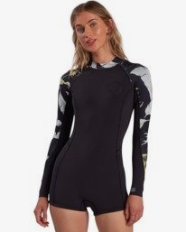 0 Surf Capsule Spring Fever - Long Sleeve Springsuit for Women Black W42G54BIP1 Billabong