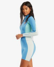 2 2/2mm Synergy - Traje de surf de primavera con manga larga y cremallera en la espalda para Mujer Negro W42G58BIP1 Billabong