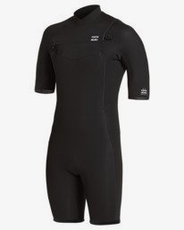 0 2/2mm Absolute - Muta estiva con zip sul petto da Uomo Black W42M63BIP1 Billabong