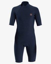 0 2/2mm Absolute - Kurzärmliger Springsuit mit Reißverschluss am Rücken für Männer Bunt W42M72BIP1 Billabong