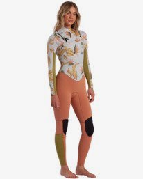 1 Salty Dayz - 3/2mm Chest Zip Wetsuit for Women White W43G50BIP1 Billabong