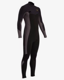 3 Absolute - 3/2mm Chest Zip GBS Wetsuit for Men Black W43M54BIP1 Billabong