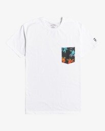 0 Team Pocket - Kurzärmeliges UPF 50 Surf T-Shirt für Männer Weiss W4EQ06BIP1 Billabong