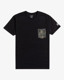 0 Team Pocket - UPF 50 Surf T-Shirt met Korte Mouw voor Heren Black W4EQ06BIP1 Billabong