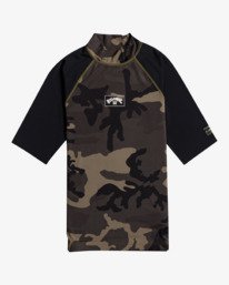 0 Contrast - Kurzärmliger Rashguard mit UPF 50 für Männer Grau W4MY09BIP1 Billabong
