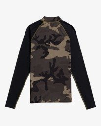 1 Contrast - UPF 50 Rash Vest met Lange Mouw voor Heren Gray W4MY10BIP1 Billabong